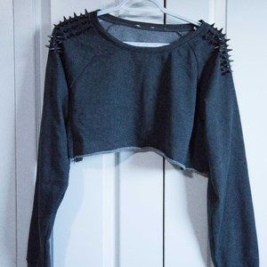 Spiked Crop Sweater